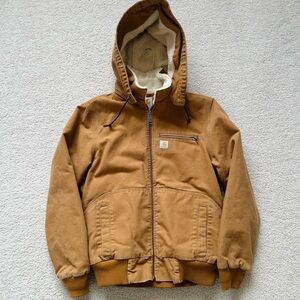 Carhartt Wildwood Jacket Sherpa Lined Womens Medium 100815-211 Brown EUC
